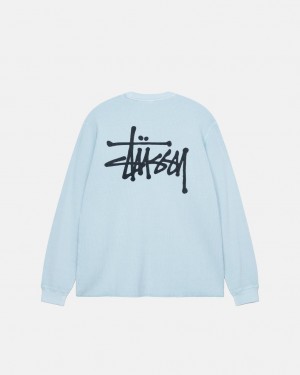 Stüssy Basic Stock Ls Thermal Bleu Clair | BY0953786