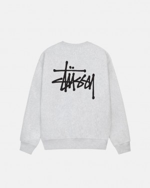 Stüssy Basic Stüssy Crew Ash Heather | EQ4592386