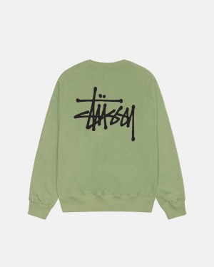Stüssy Basic Stüssy Crew Moss | PW4963710