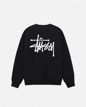 Stüssy Basic Stüssy Crew Noir | PT5273408