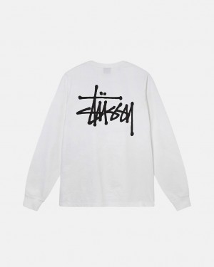 Stüssy Basic Stüssy Ls Tee Blanche | IO5219608