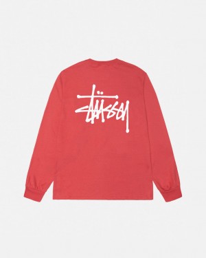 Stüssy Basic Stüssy Ls Tee Pepper | QS5230614