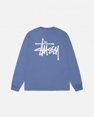 Stüssy Basic Stüssy Ls Tee Storm | FA4801625