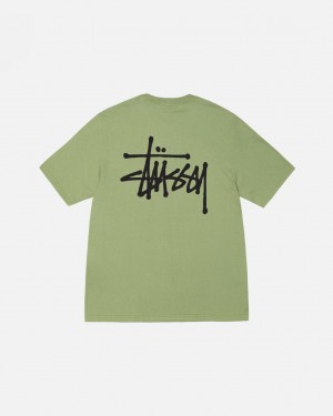 Stüssy Basic Stüssy Tee Moss | DU7491856