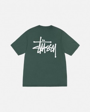Stüssy Basic Stüssy Tee Pigment Dyed Forest | WS3761548