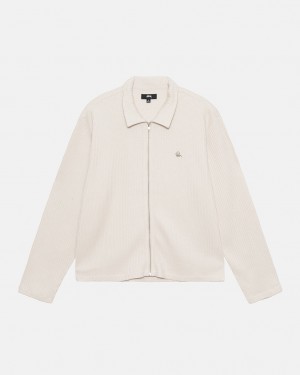 Stüssy Big Thermal Zip Shirt Natural | MV3209458