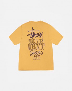 Stüssy Built Tough Tee Pigment Dyed Honey | EU5817406