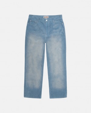 Stüssy Classiche Jean Faded Corduroy Bleu | QZ0263598