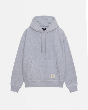 Stüssy Contrast Stitch Label Hoodie Grise | FM7964385