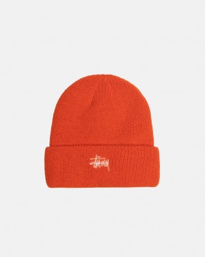 Stüssy Cuff Beanie Basic Habanero | OX1086347