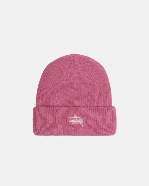 Stüssy Cuff Beanie Basic Rose | YZ6357914