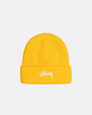 Stüssy Cuff Beanie Stock Moutarde | UM3284957