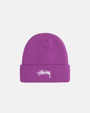 Stüssy Cuff Beanie Stock Violet | UF8132609