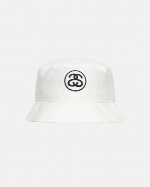 Stüssy Deep Bucket Hat Ss Link Blanche | LX4265718
