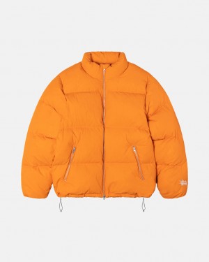 Stüssy Down Puffer Nylon Orange | FT4950326