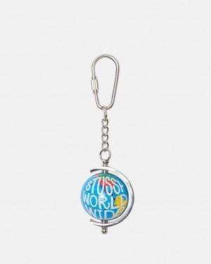 Stüssy Globe Keychain Multi | SE0793548