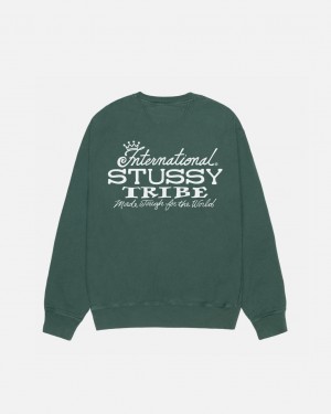 Stüssy Ist Crew Pigment Dyed Forest | IJ4372918