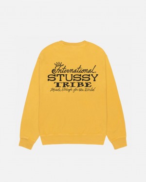 Stüssy Ist Crew Pigment Dyed Honey | ZE9852760