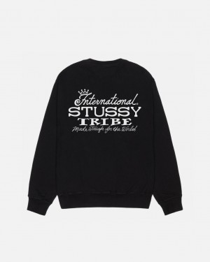 Stüssy Ist Crew Pigment Dyed Noir | NK2638109