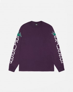 Stüssy Jumbo Ls Tee Pigment Dyed Violette | SJ1389427