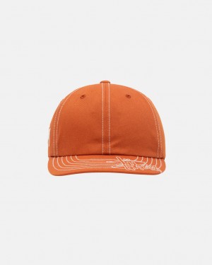 Stüssy Low Pro Basic Stitch Strapback Orange | VJ9402367