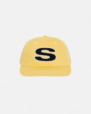 Stüssy Low Pro Chenille S Snapback Moutarde | NC2130567