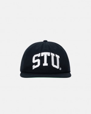 Stüssy Mid-depth Stu Arch Strapback Noir | YO2409568