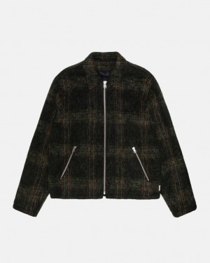 Stüssy Mohair Club Jacket Vert Olive | XV0562397