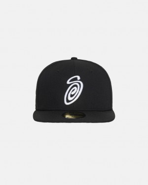 Stüssy New Era 59fifty Curly S Noir | JV2340596