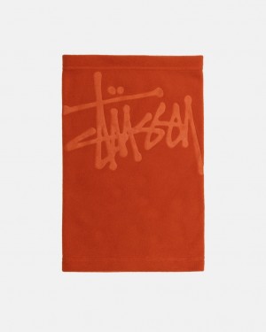 Stüssy Polar Fleece Neck Warmer Orange | BT3624810