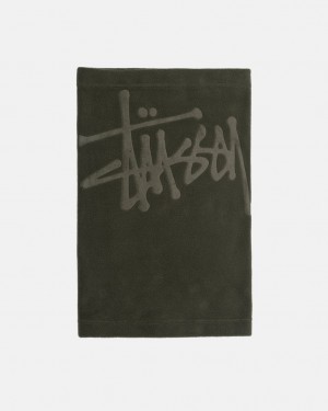 Stüssy Polar Fleece Neck Warmer Vert Olive | YV7431892