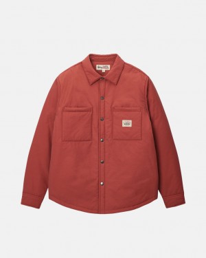 Stüssy Rembourré Tech Over Shirt Brick | MG2730948