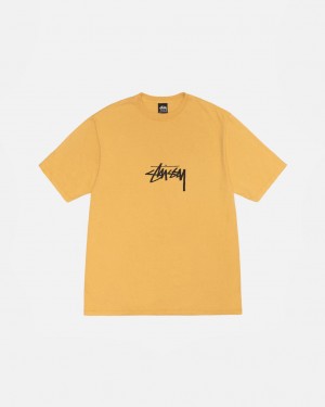 Stüssy Small Stock Tee Pigment Dyed Honey | XU6270135