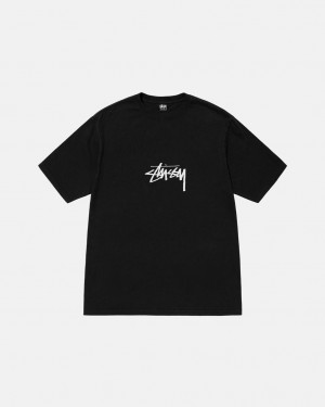 Stüssy Small Stock Tee Pigment Dyed Noir | PB3128754