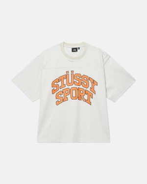 Stüssy Sport Mesh Football Jersey Natural | KJ4902587