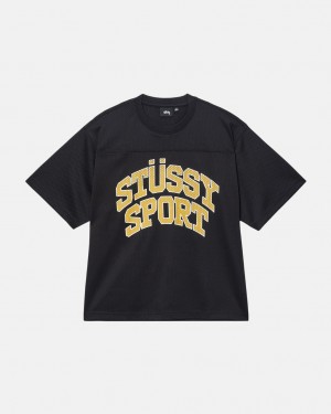 Stüssy Sport Mesh Football Jersey Noir | OP7809231
