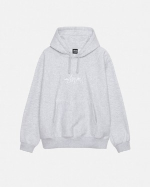 Stüssy Stock Logo Applique Hoodie Blanche | TX1438250
