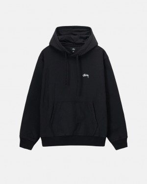 Stüssy Stock Logo Hoodie Noir | KD9801675