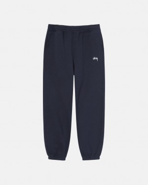 Stüssy Stock Logo Sweatpant Bleu Marine | KR1863409