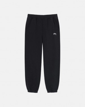 Stüssy Stock Logo Sweatpant Noir | SA0512694