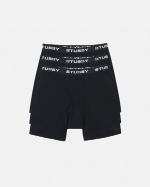 Stüssy Stussy Boxer Briefs Noir | JN8405796