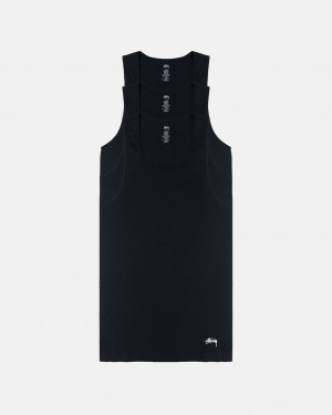 Stüssy Stussy Tank Undershirts Noir | GC9421537