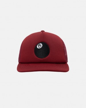 Stüssy Trucker 8 Ball Snapback Paprika | PL8051234