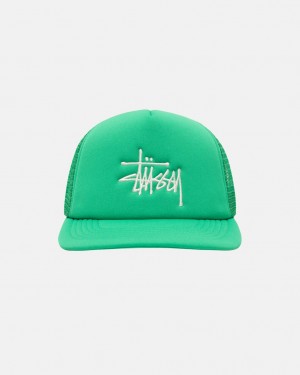 Stüssy Trucker Big Basic Snapback Vert | HU6985042