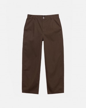 Stüssy Workgear Trouser Twill Marron | AU6729031